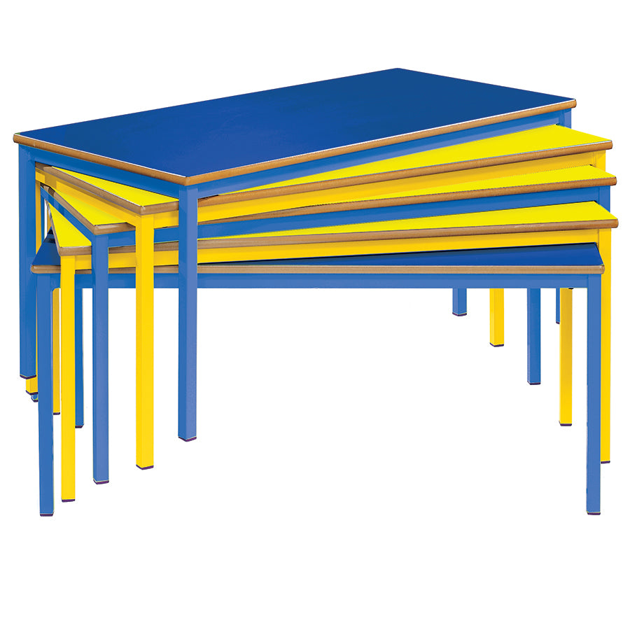 Fully Welded Colour Collection Classroom Table 1200x600 Rectangular MDF Edge