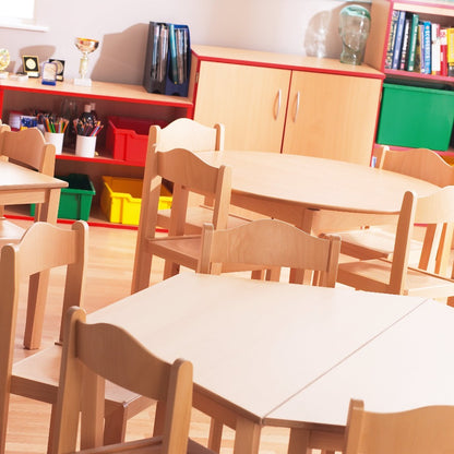 Bergen Trapezoidal Wooden Classroom Table