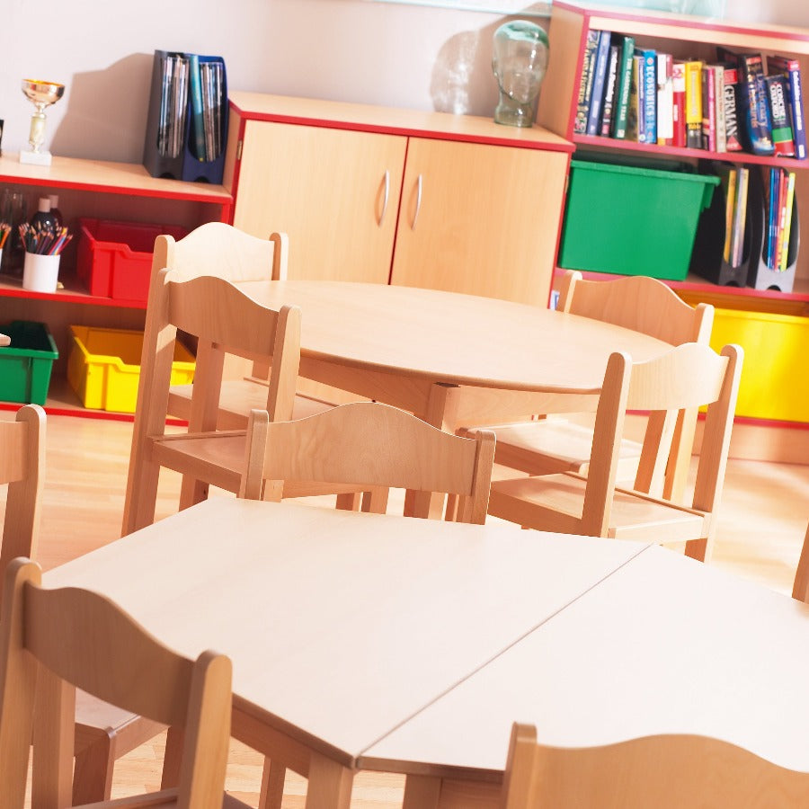 Bergen Circular Wooden Classroom Table