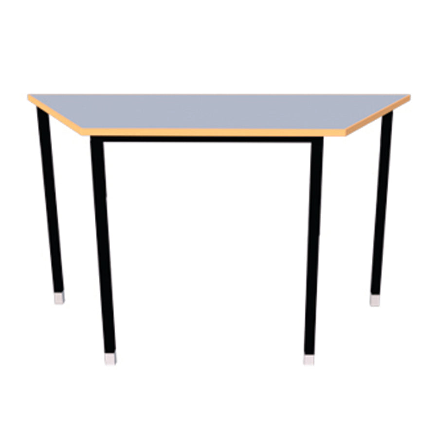 Morleys Fully welded Height Adjustable Classroom Table 1200x600 Trapezoidal MDF Edge
