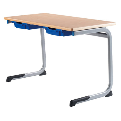Alpha® Double 1200x600 Table With Tray