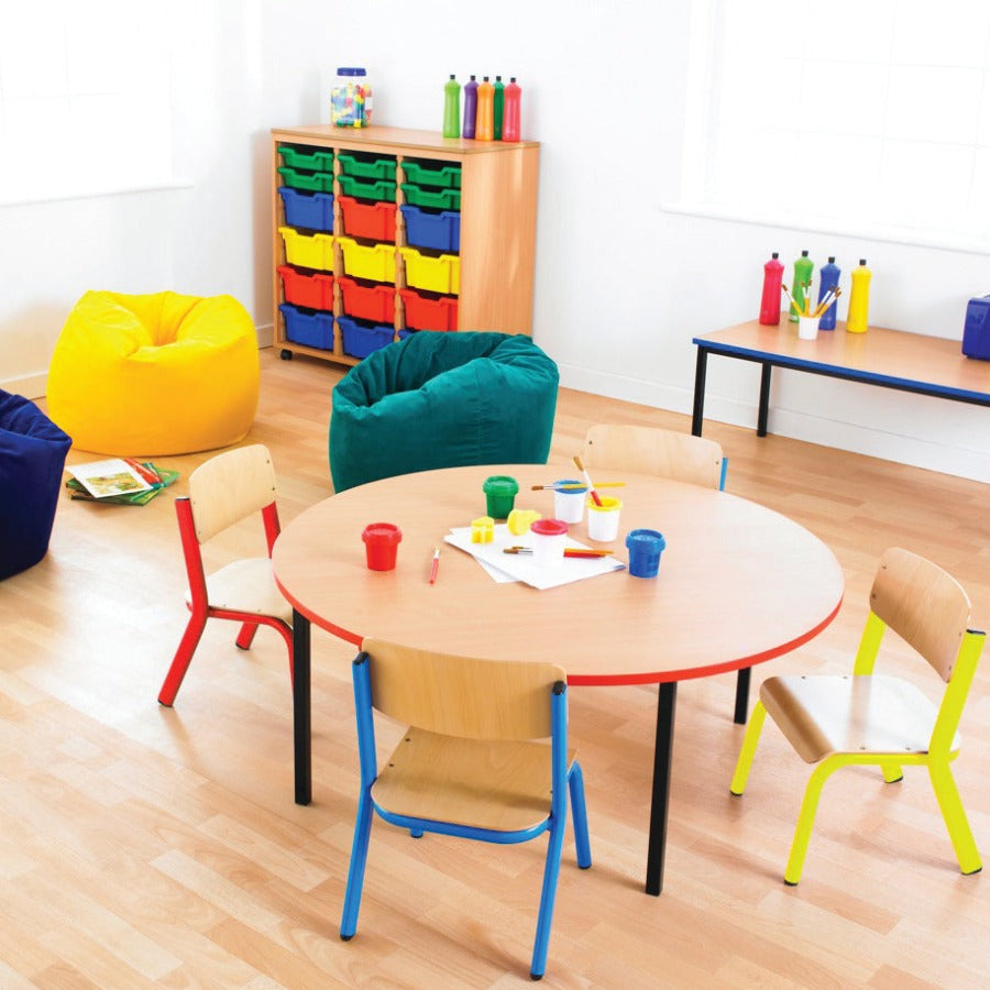 Morleys Fully Welded Classroom Table 1100x550 Rectangle ABS Edge - Classroom Pack