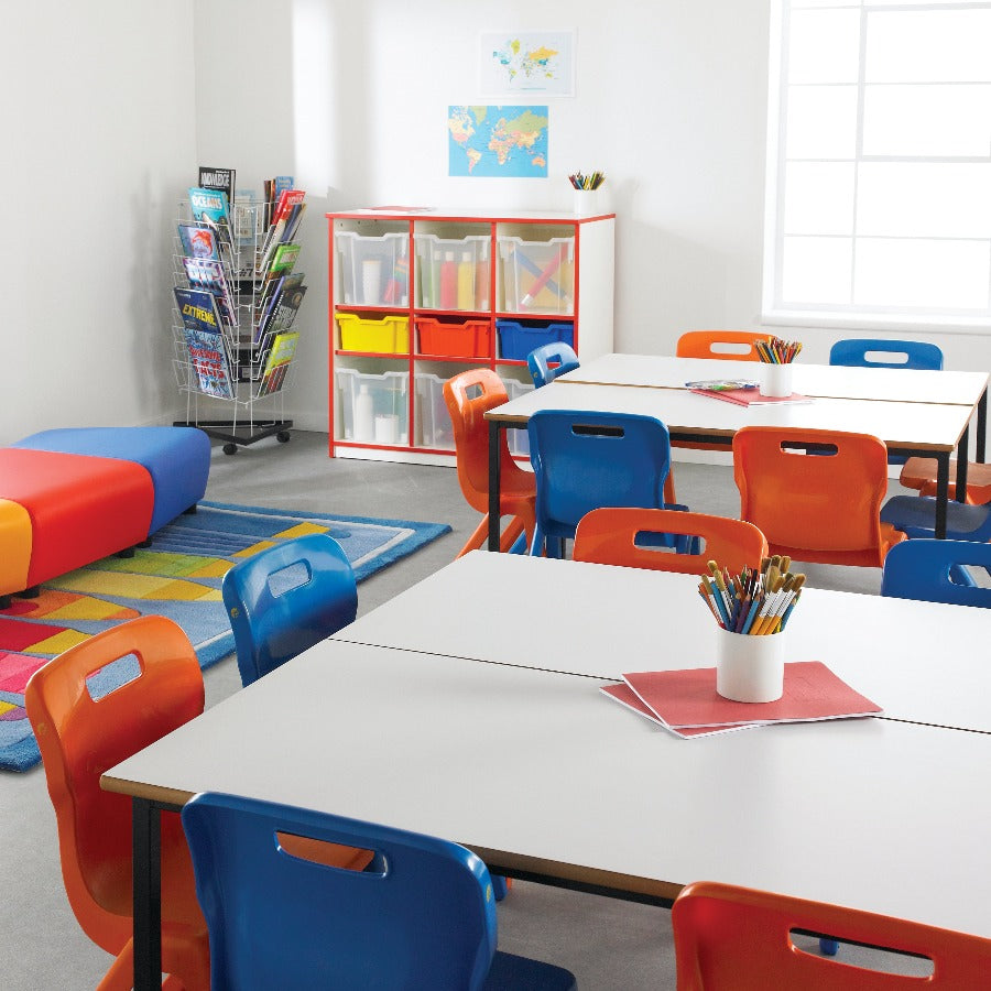 Morleys Fully Welded Classroom Table 1100x550 Rectangle MDF Edge