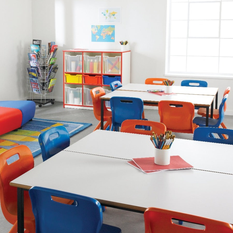Rectangular Frame For Classroom Morleys Fully Welded Classroom Table 1200x600 Rectangle MDF Edge ...