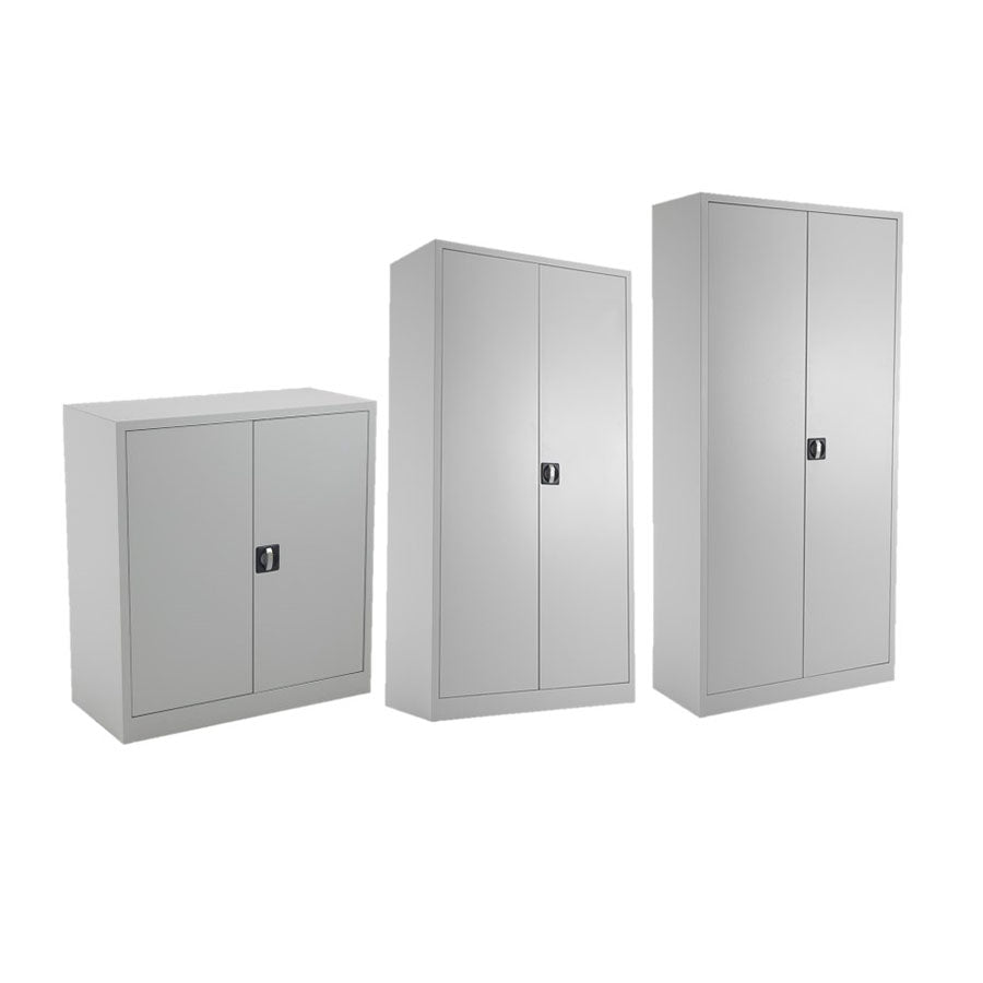 Talos Steel Double Door Cupboard 1000H, 1750H and 1950H grey