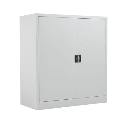 Talos Steel Double Door Cupboard 1000H white