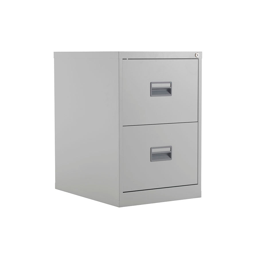 Talos Steel Filing Cabinet 2 drawer Grey