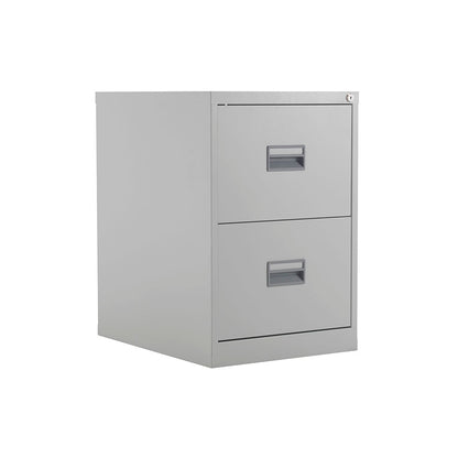Talos Steel Filing Cabinet 2 drawer Grey