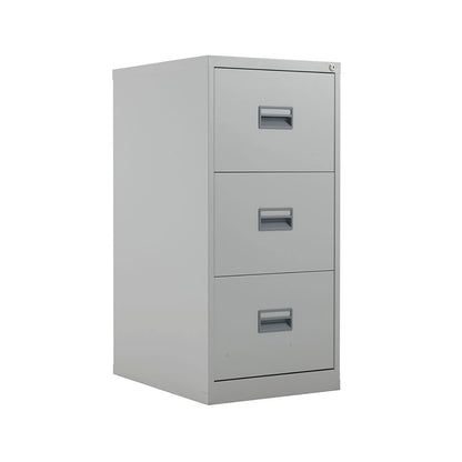 Talos Steel Filing Cabinet 3 drawer Grey