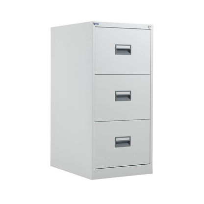 Talos Steel Filing Cabinet 3 drawer White