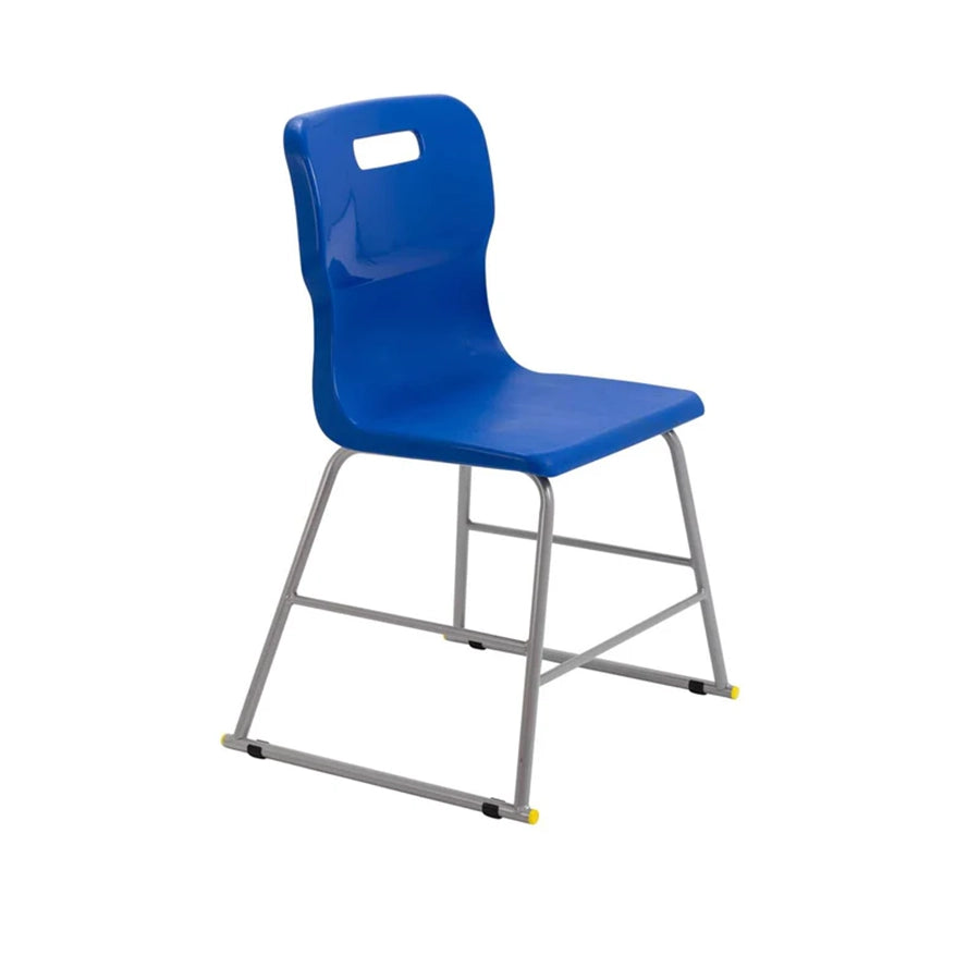 Titan High Chair Steel Frame and Polypropylene Seat Blue SH460mm