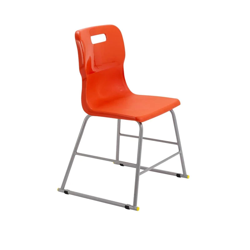 Titan High Chair Steel Frame and Polypropylene Seat Orange SH460mm