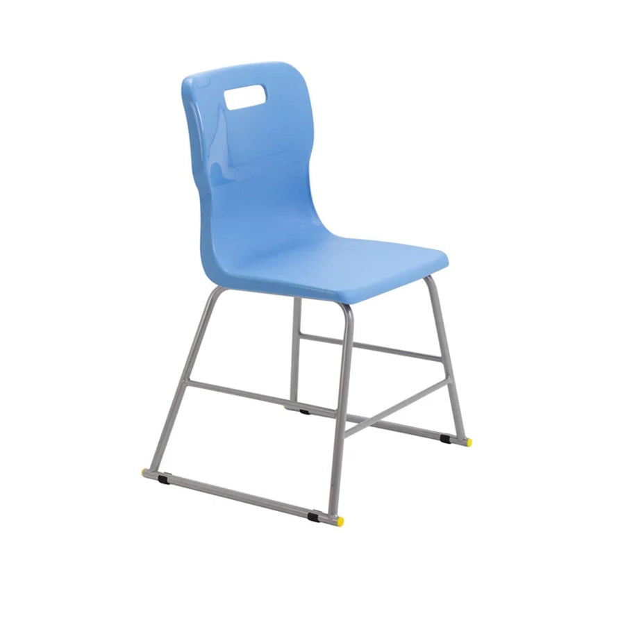 Titan High Chair Steel Frame and Polypropylene Seat Sky Blue SH460mm