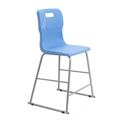 Titan High Chair Steel Frame and Polypropylene Seat Sky Blue SH570mm