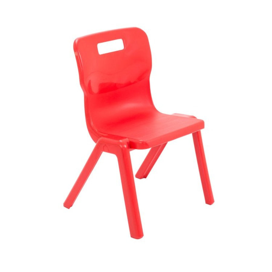 Titan Poly One Piece Chair Size Mark 3 SH350 Red