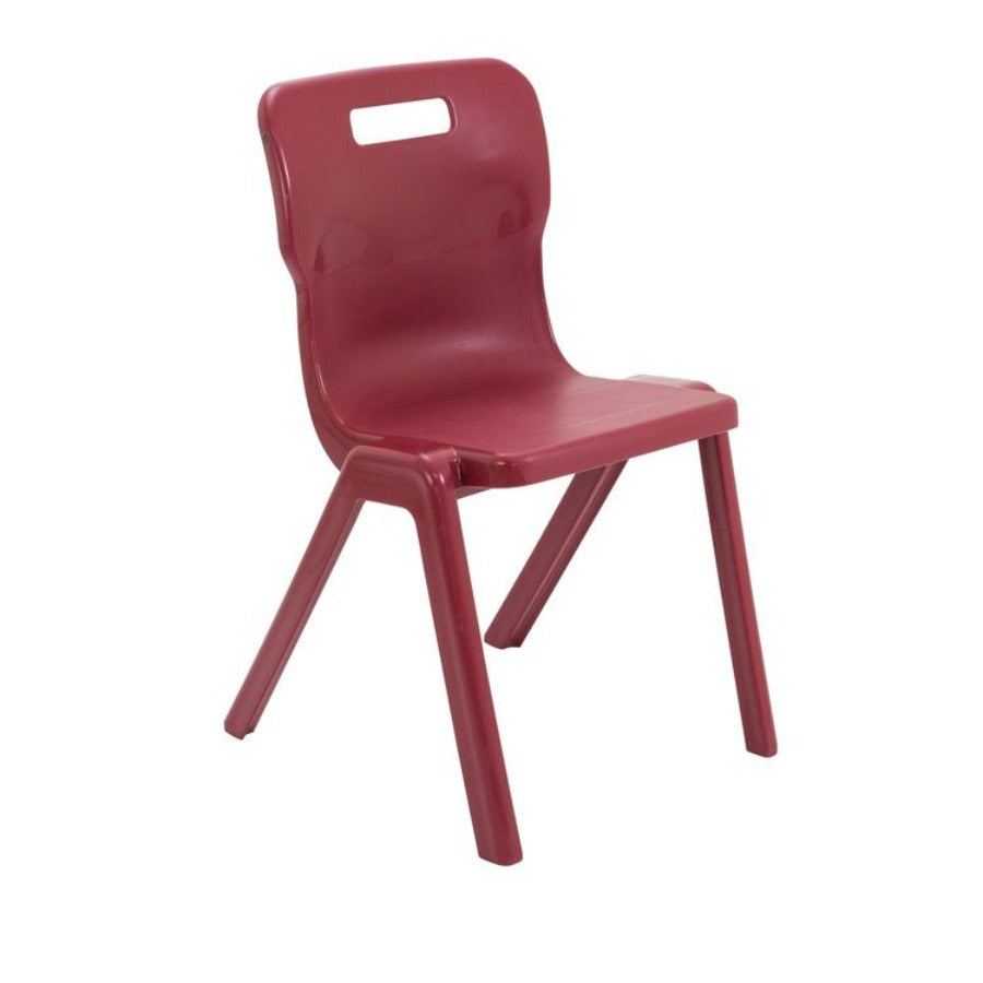 Titan Poly One Piece Chair Size Mark 6 SH460 Burgundy