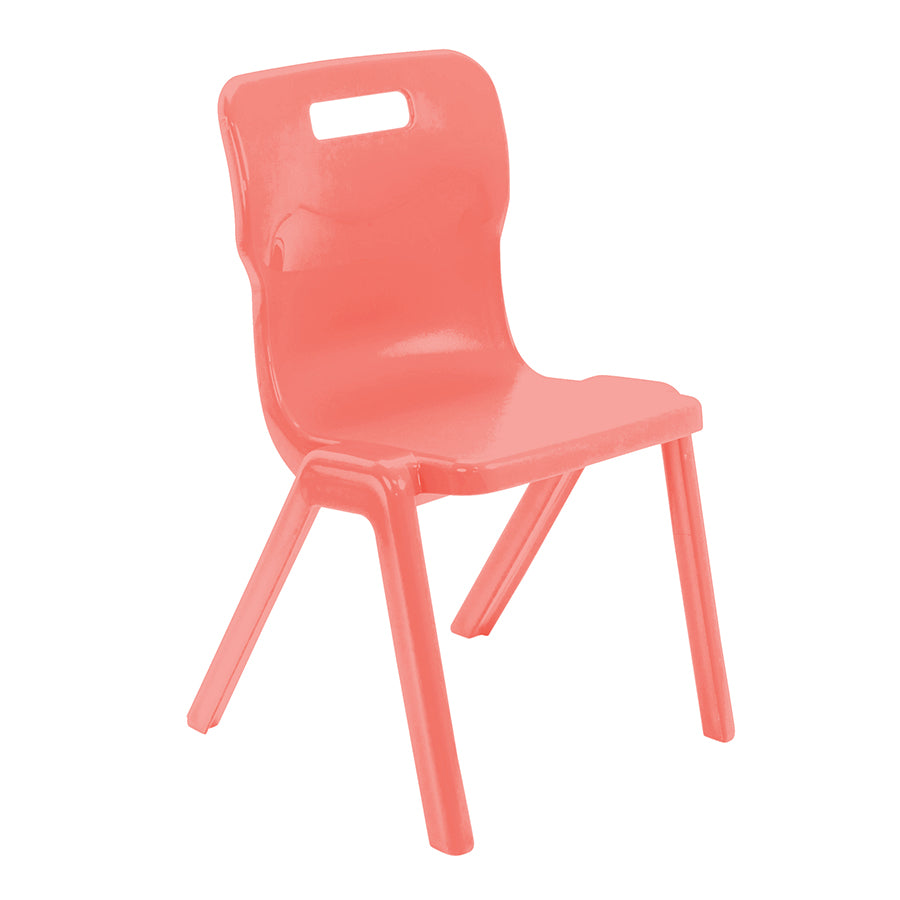 Titan Recycled Retold Poly One Piece Chair CS30692 Coral