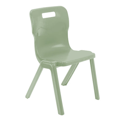 Titan Recycled Retold Poly One Piece Chair CS30692 Sage Green