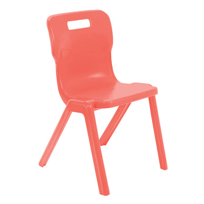Titan Recycled Retold Poly One Piece Chair CS30694 Coral