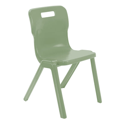 Titan Recycled Retold Poly One Piece Chair CS30694 Sage Green