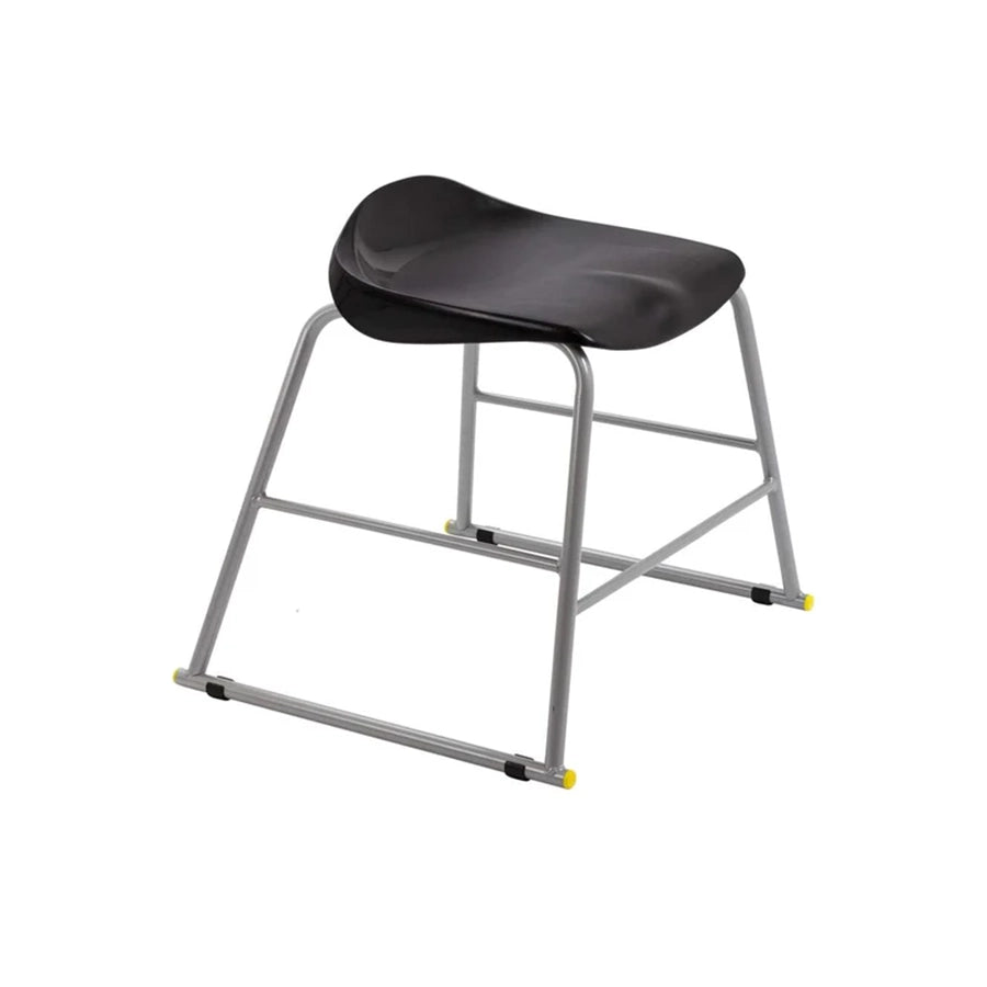 Titan Stool Steel Frame and Polypropylene Seat Black SH435mm