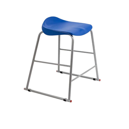 Titan Stool Steel Frame and Polypropylene Seat Blue SH565mm