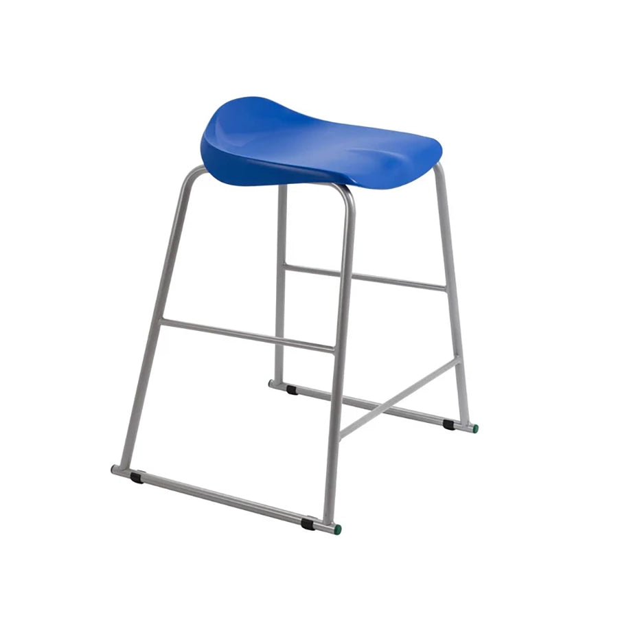 Titan Stool Steel Frame and Polypropylene Seat Blue SH610mm