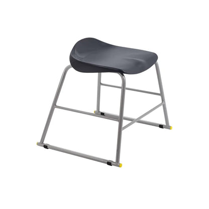 Titan Stool Steel Frame and Polypropylene Seat Charcoal SH435mm