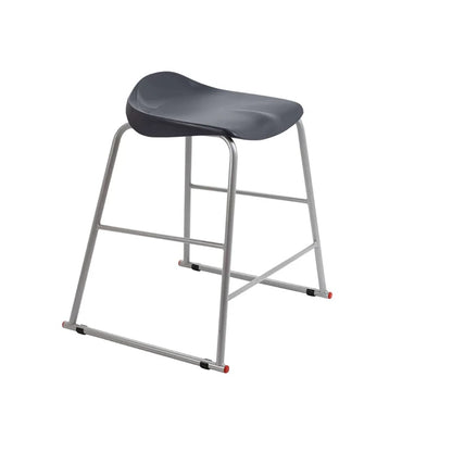 Titan Stool Steel Frame and Polypropylene Seat Charcoal SH565mm
