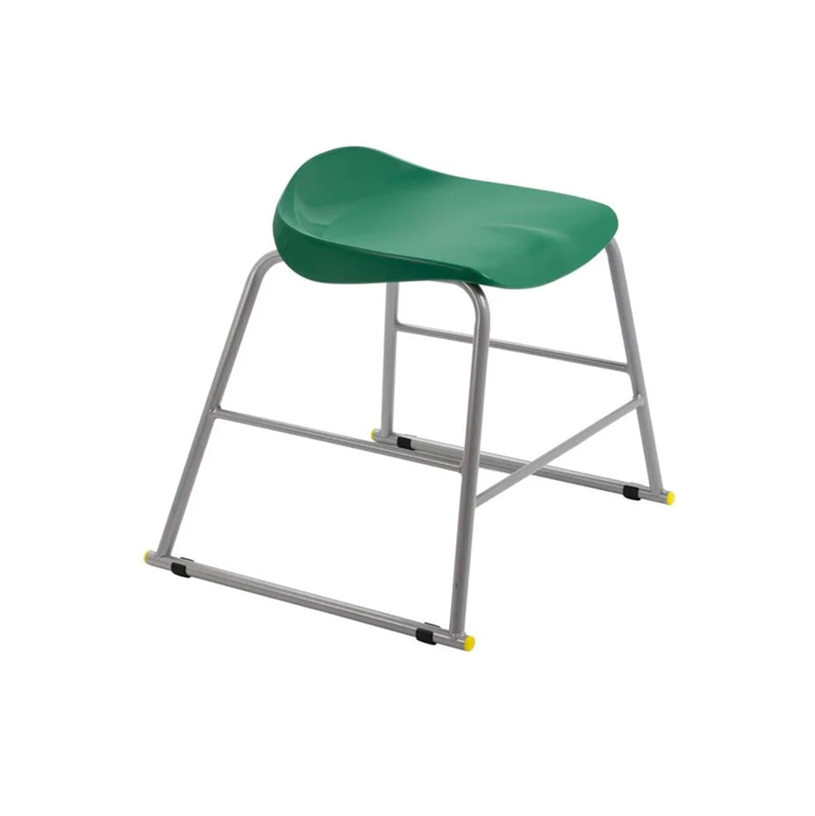 Titan Stool Steel Frame and Polypropylene Seat Green SH435mm