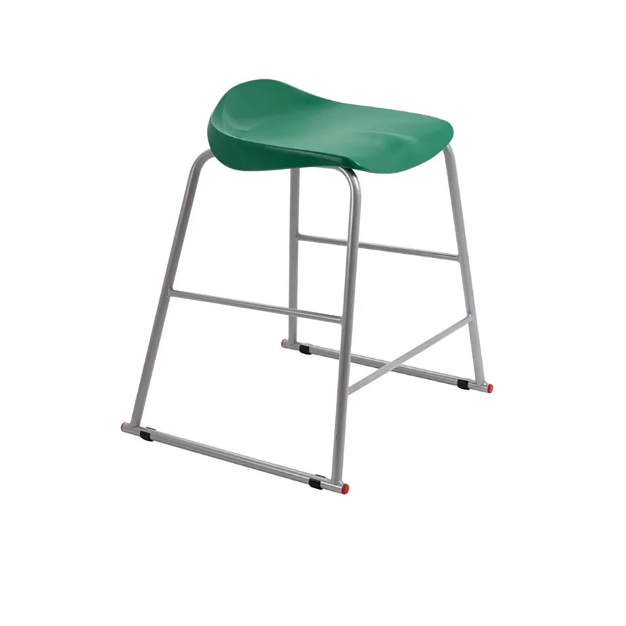 Titan Stool Steel Frame and Polypropylene Seat Green SH565mm