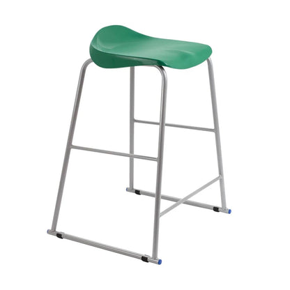 Titan Stool Steel Frame and Polypropylene Seat Green SH690mm