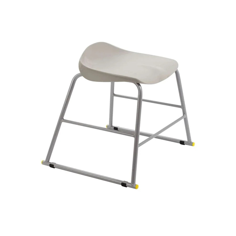 Titan Stool Steel Frame and Polypropylene Seat Grey SH435mm