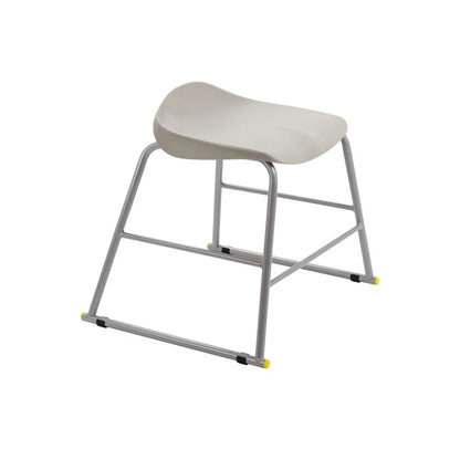 Titan Stool Steel Frame and Polypropylene Seat Grey SH435mm