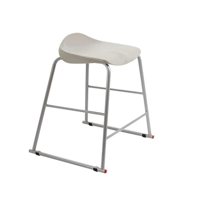 Titan Stool Steel Frame and Polypropylene Seat Grey SH565mm