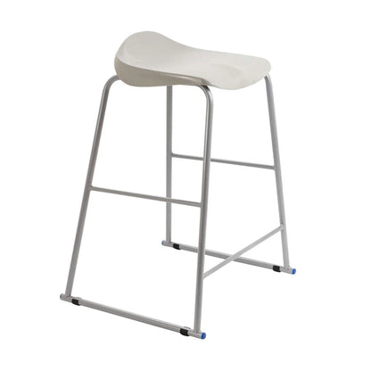 Titan Stool Steel Frame and Polypropylene Seat Grey SH690mm