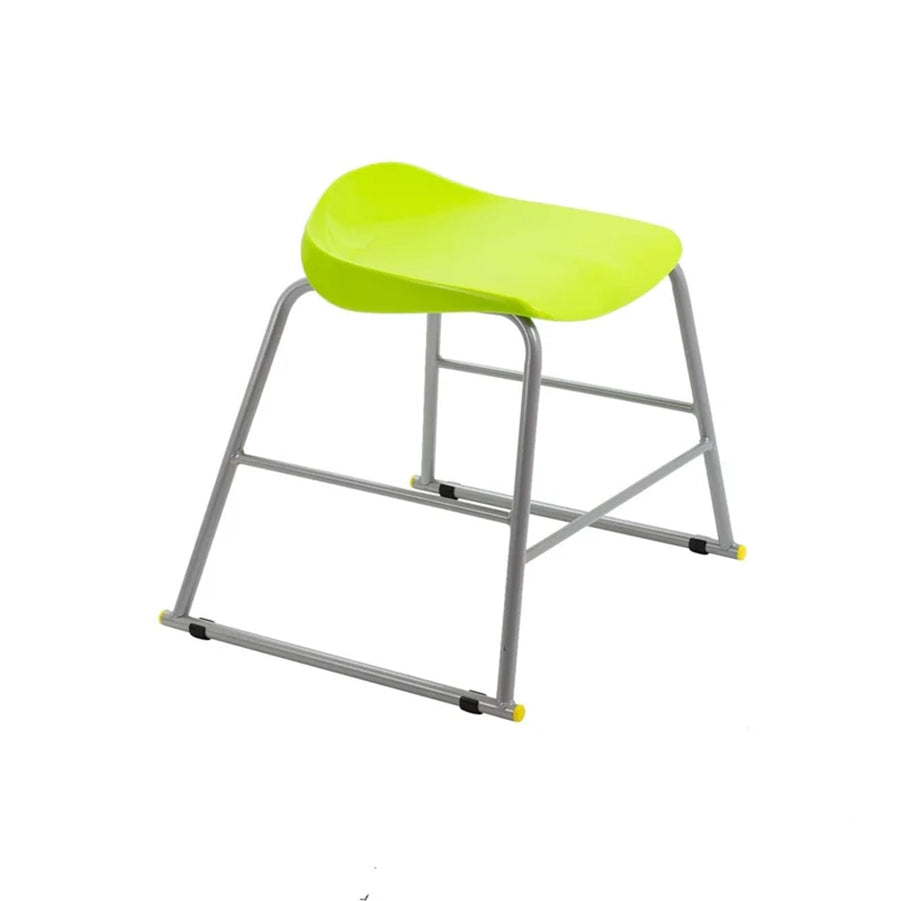 Titan Stool Steel Frame and Polypropylene Seat Lime Green SH435mm