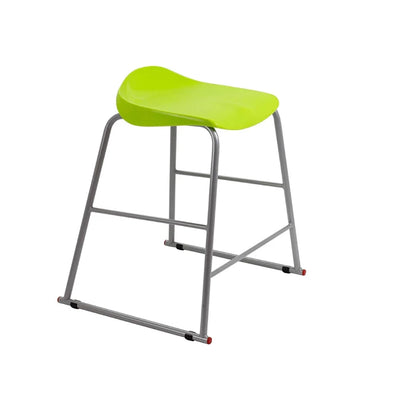 Titan Stool Steel Frame and Polypropylene Seat Lime Green SH565mm