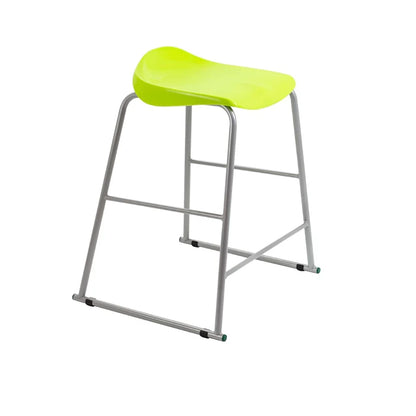 Titan Stool Steel Frame and Polypropylene Seat Lime Green SH610mm