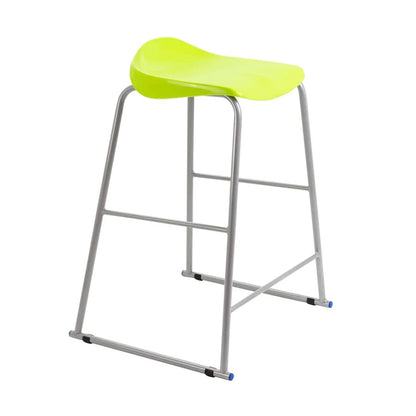 Titan Stool Steel Frame and Polypropylene Seat Lime Green SH690mm