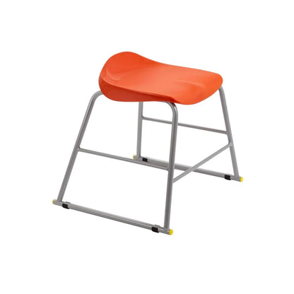 Titan Stool Steel Frame and Polypropylene Seat Orange SH435mm