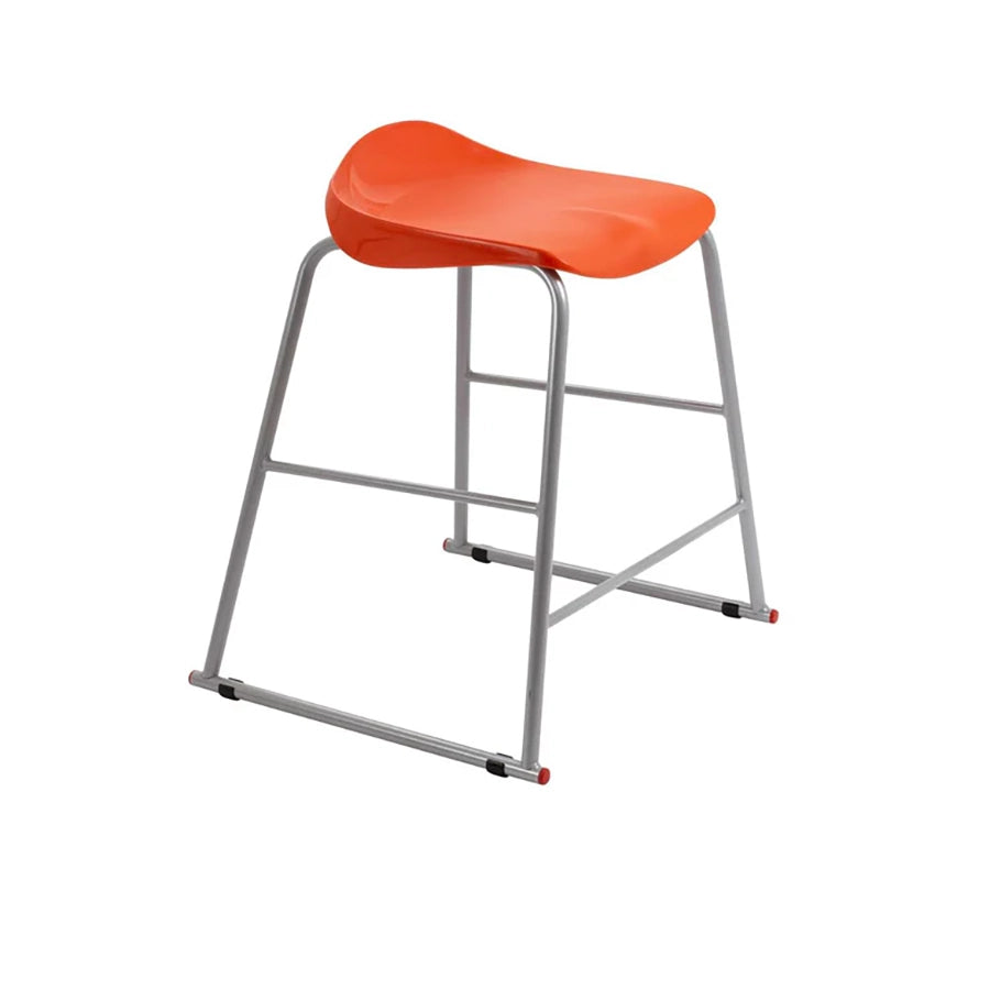 Titan Stool Steel Frame and Polypropylene Seat Orange SH565mm