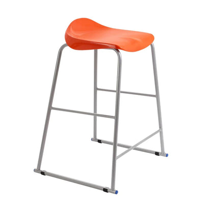 Titan Stool Steel Frame and Polypropylene Seat Orange SH690mm