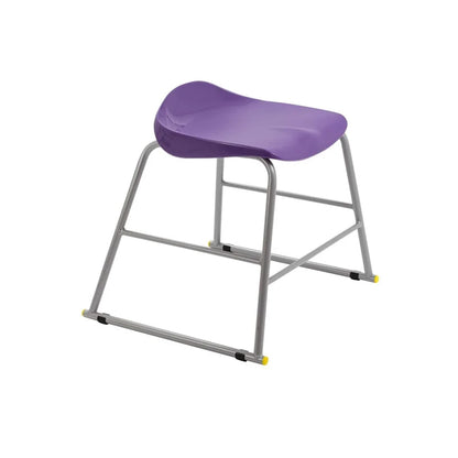 Titan Stool Steel Frame and Polypropylene Seat Purple SH435mm