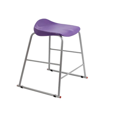 Titan Stool Steel Frame and Polypropylene Seat Purple SH565mm