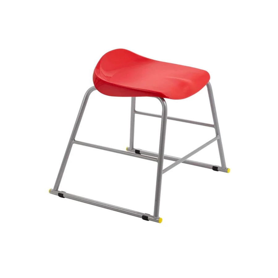 Titan Stool Steel Frame and Polypropylene Seat Red SH435mm