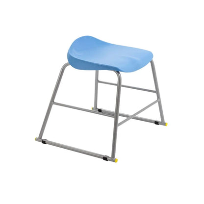 Titan Stool Steel Frame and Polypropylene Seat Sky Blue SH435mm