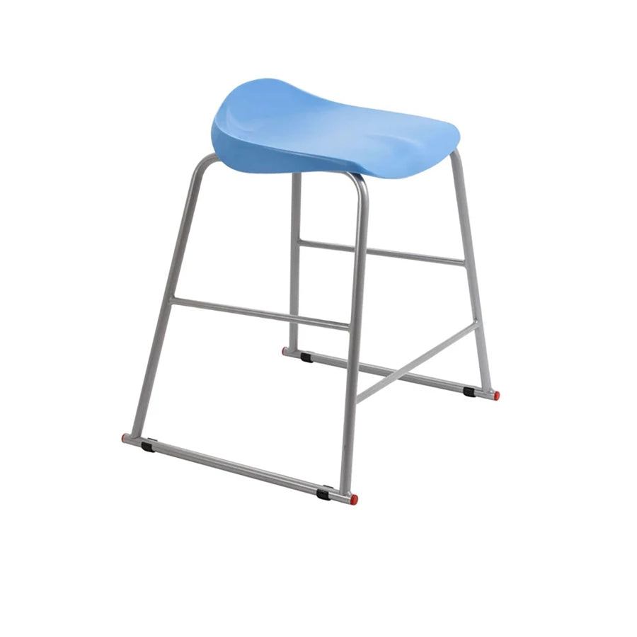 Titan Stool Steel Frame and Polypropylene Seat Sky Blue SH565mm