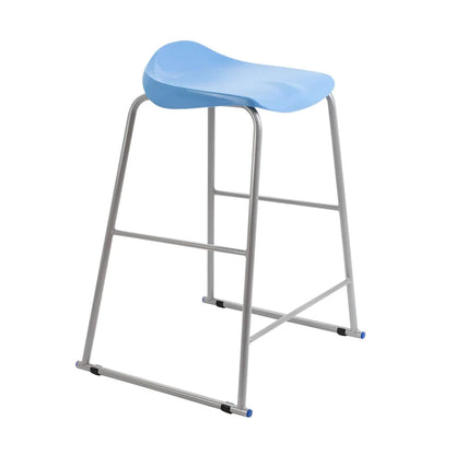 Titan Stool Steel Frame and Polypropylene Seat Sky Blue SH690mm