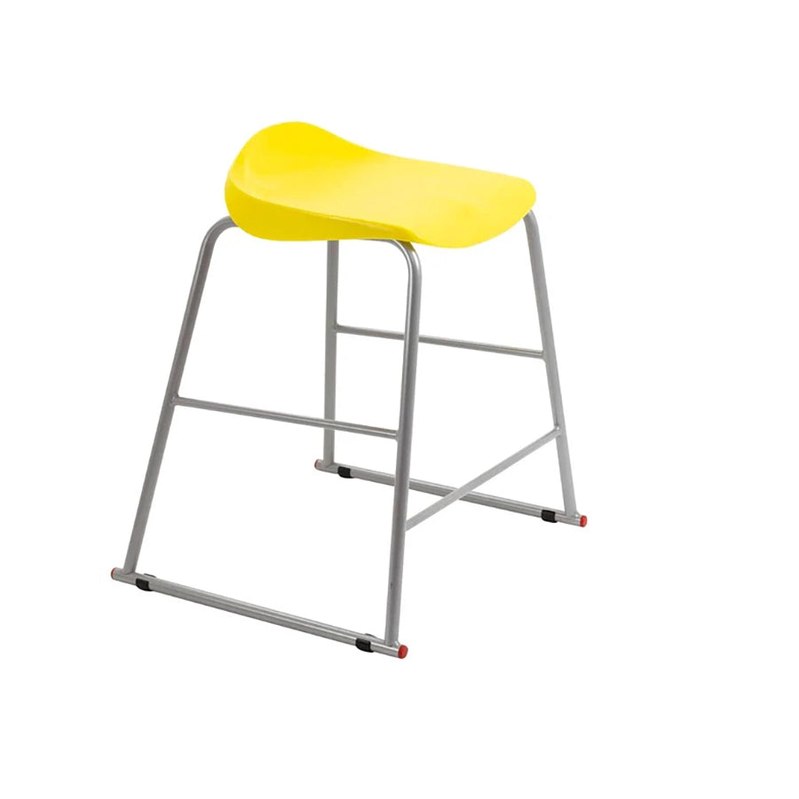 Titan Stool Steel Frame and Polypropylene Seat Yellow SH565mm